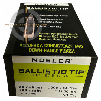 Nosler Balistic Tip 30168